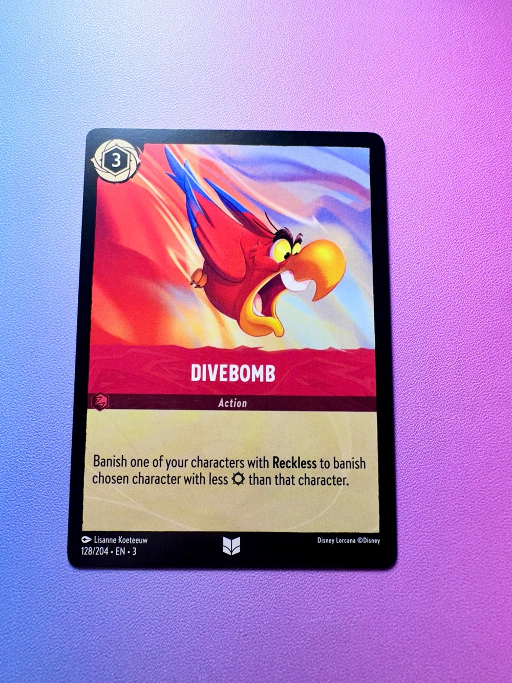 divebomb [aladdin] - 128/204 (uncommon) — lorcana: into the inklands